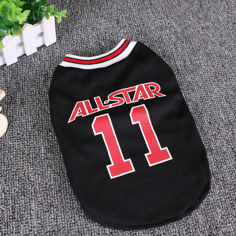 Baseball Spring And Summer Dog Jersey