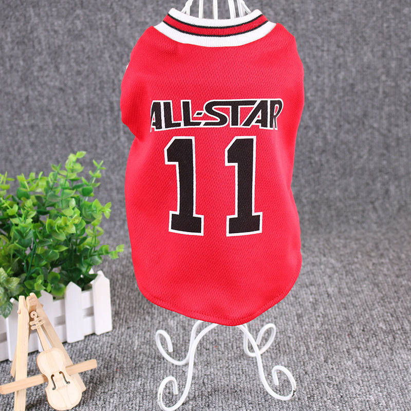 Baseball Spring And Summer Dog Jersey