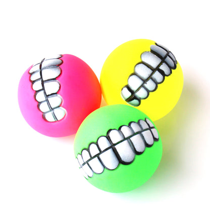 Pet Dog Tooth Sounding Ball Enamel Toy