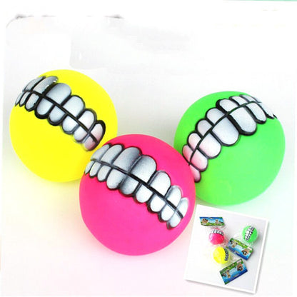 Pet Dog Tooth Sounding Ball Enamel Toy