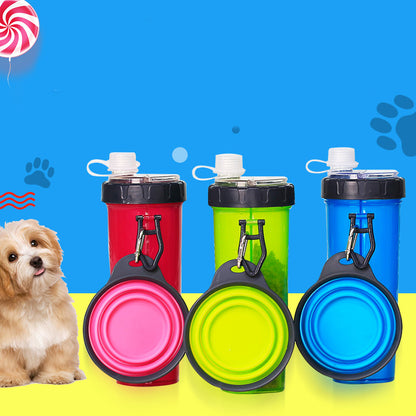 Pet portable water and food cup